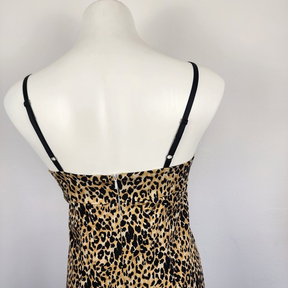 Poetry Leopard Y2K Strappy Sheath Mini‎ Dress Women's Size Medium - Picture 5 of 6